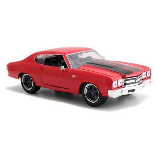 MODELO ESCALA 1/24 Fast and Furious Dom's Chevy Chevelle SS Glossy Red