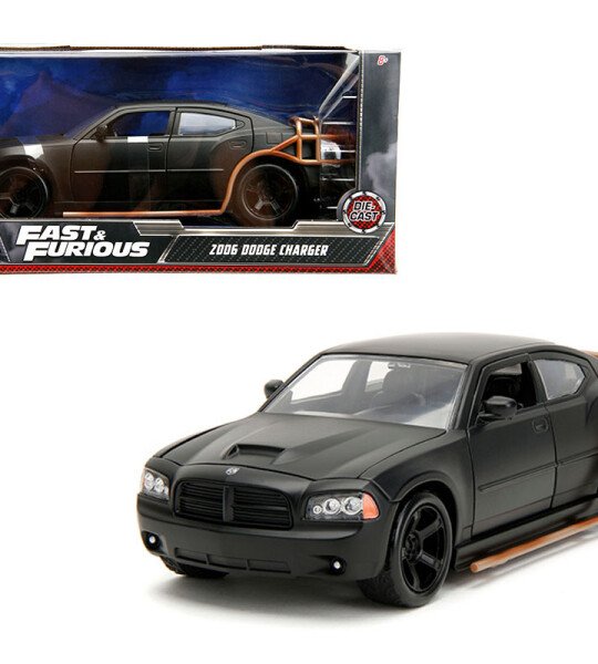 MODELO ESCALA Jada 1:24 2006 Dodge Charger Heist Car- Fast & Furious