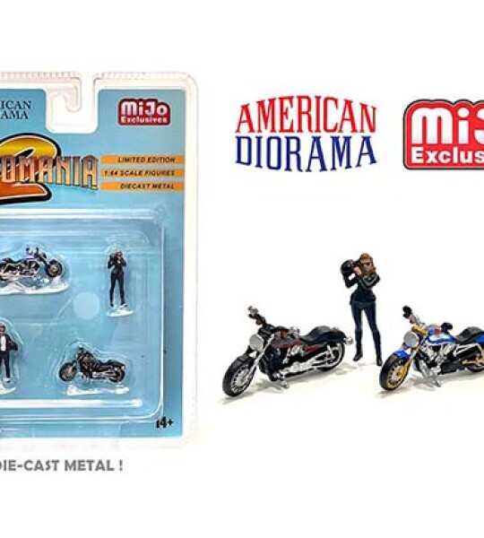 MODELOS A ESCALA 1/64 American Diorama Mijo Exclusive Moto Mania 2 - FIGURAS