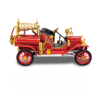 MODELO ESCALA 1/18 1914 Ford Model T Fire Engine Red Diecast Model - CAMION BOMBERO