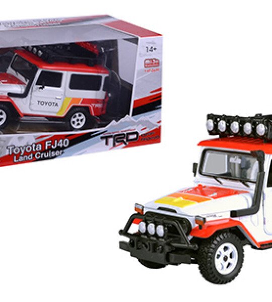 MODELO ESCALA 1:24 PTM Off Road Toyota FJ40 Land Cruiser TRD Livery