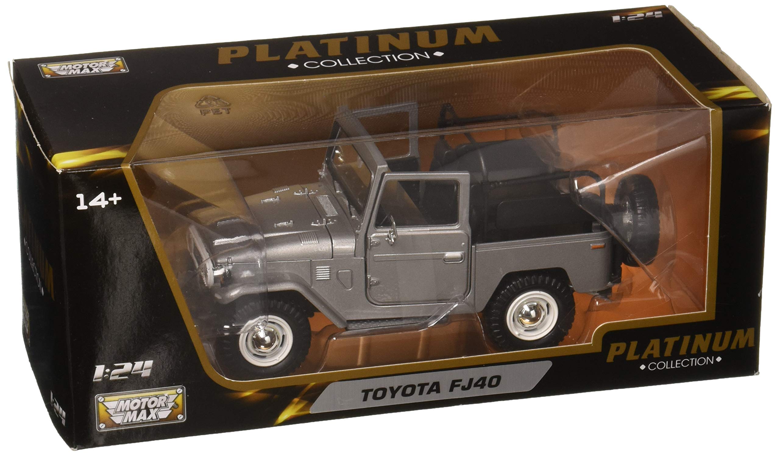 MODELO ESCALA 1:24 Toyota FJ40 LAND CRUISER (Silver) – Platinum Collection