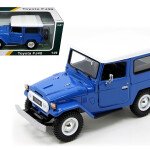 MODELO ESCALA 1:24 Toyota FJ40 LAND CRUISER (BLUE with white roof) – Platinum Collection