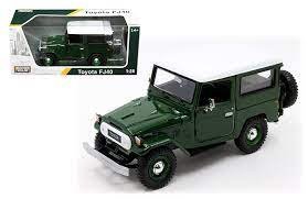 MODELO ESCALA 1:24 Toyota FJ40 (VERDE CON TECHO BLANCO) – Platinum Collection