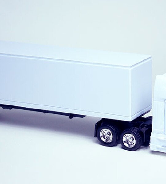 MODELO ESCALA 1/43 Freightliner Cascadia Long Hauler in White - TRAILER