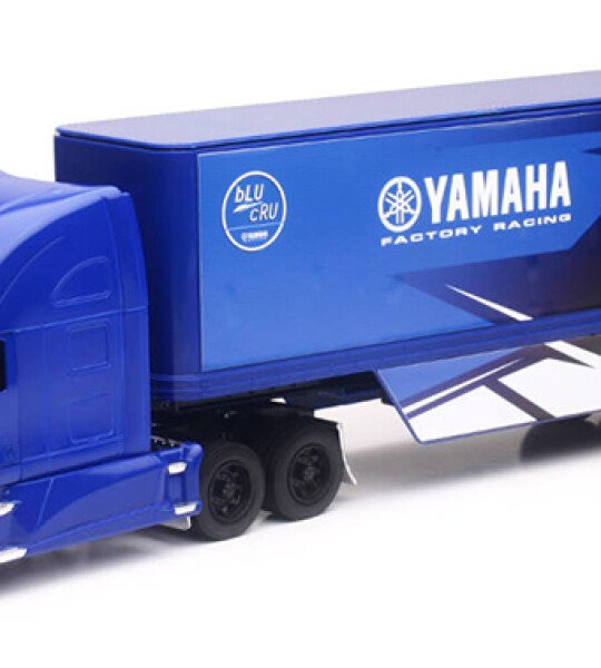 MODELO ESCALA 1/32 Yamaha Factory Racing - Kenworth T680 Tractor with 3-Axle Trailer