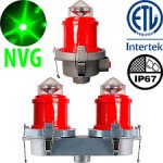 LUMINARIA BALIZA U OBSTRUCCION L-810 LED Steady-Burning Red Obstruction Light FAA APPROVED