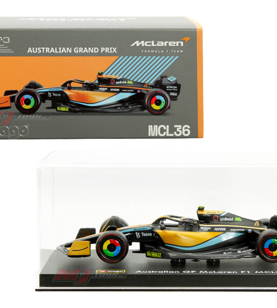 Bburago 1:43 McLaren MCL36 #4 Lando Norris – Australian Grand Prix McLaren Formula 1 Team -Race F1