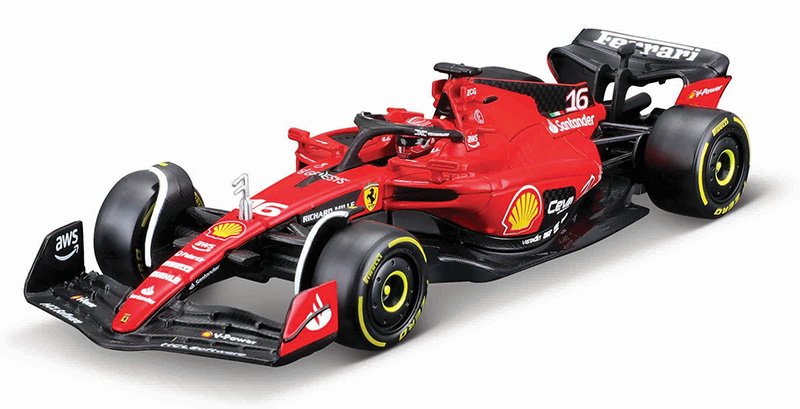 Bburago 1:43 Ferrari SF-23 #55 Charles Leclerc with Showcase – Ferrari Formula 1
