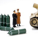 TANQUE ESCALA 3Sturmmorserwagen 606/4 Mit 38cm RW 61 L/3.5 "Sturmtiger"  CON FIGURAS MET DE ADOLF HITLER Y ROMMEL FORCES