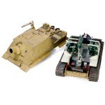 TANQUE ESCALA 3Sturmmorserwagen 606/4 Mit 38cm RW 61 L/3.5 "Sturmtiger"  CON FIGURAS MET DE ADOLF HITLER Y ROMMEL FORCES