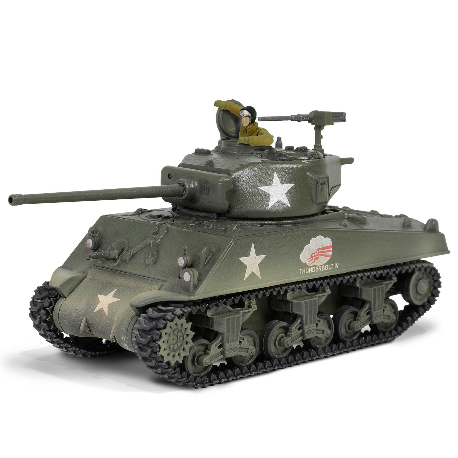 TANQUE A ESCALA 1/64 U.S. Sherman M4A3(76) METALICO REPLICA ORIGINAL FABRICA - FORCES OF VALOR