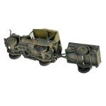 JEEP Y TRAILER  A ESCALA 1/64 "Willis Jeep" 4x4 off-road vehicle (with trailer)  METALICO FORCES OF VALOR