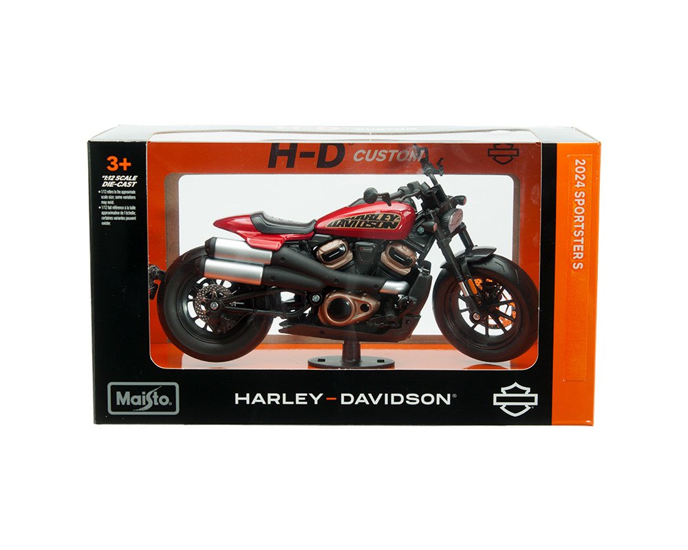 Maisto 1:12 2024 Harley-Davidson Sportster S – Red – H-D Custom