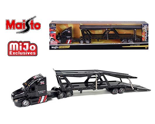 MODELO ESCALA 1/64 Exclusive Design Custom Hauler Mack Anthem Nissan Car Transporter (tacuazina) TRAILER