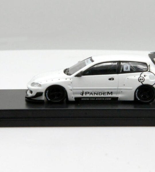 MODELO ESCALA 1/64 Honda Civic EG6 Rocket Bunny Pandem White