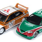 MODELOS ESCALA 1/64 Johnny Lightning Import Heat Twin Pack HONDA Y MITSUBISHI