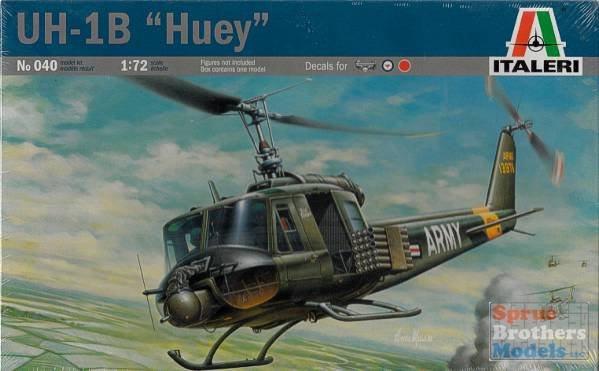 MODELO PARA ARMAR A ESCALA 1:72 Italeri UH-1B Huey