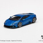 MODELO ESCALA 1:64 Mijo Exclusive USA Lamborghini Huracán EVO Blue Eleos Limited Edition