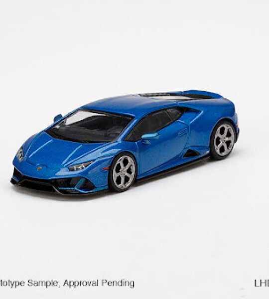 MODELO ESCALA 1:64 Mijo Exclusive USA Lamborghini Huracán EVO Blue Eleos Limited Edition