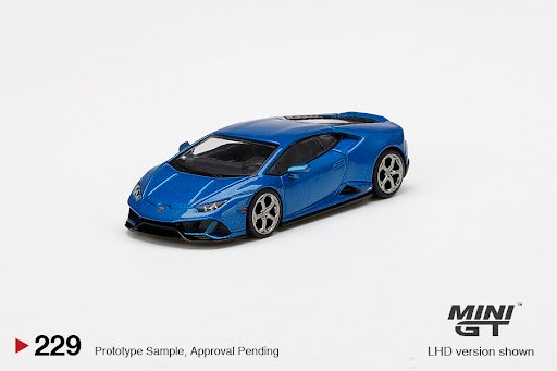 MODELO ESCALA 1:64 Mijo Exclusive USA Lamborghini Huracán EVO Blue Eleos Limited Edition