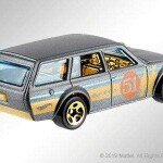 MODELO ESCALA 1/64 Hot Wheels 51st Anniversary Satin and Chrome 1971 Datsun 510 Wagon