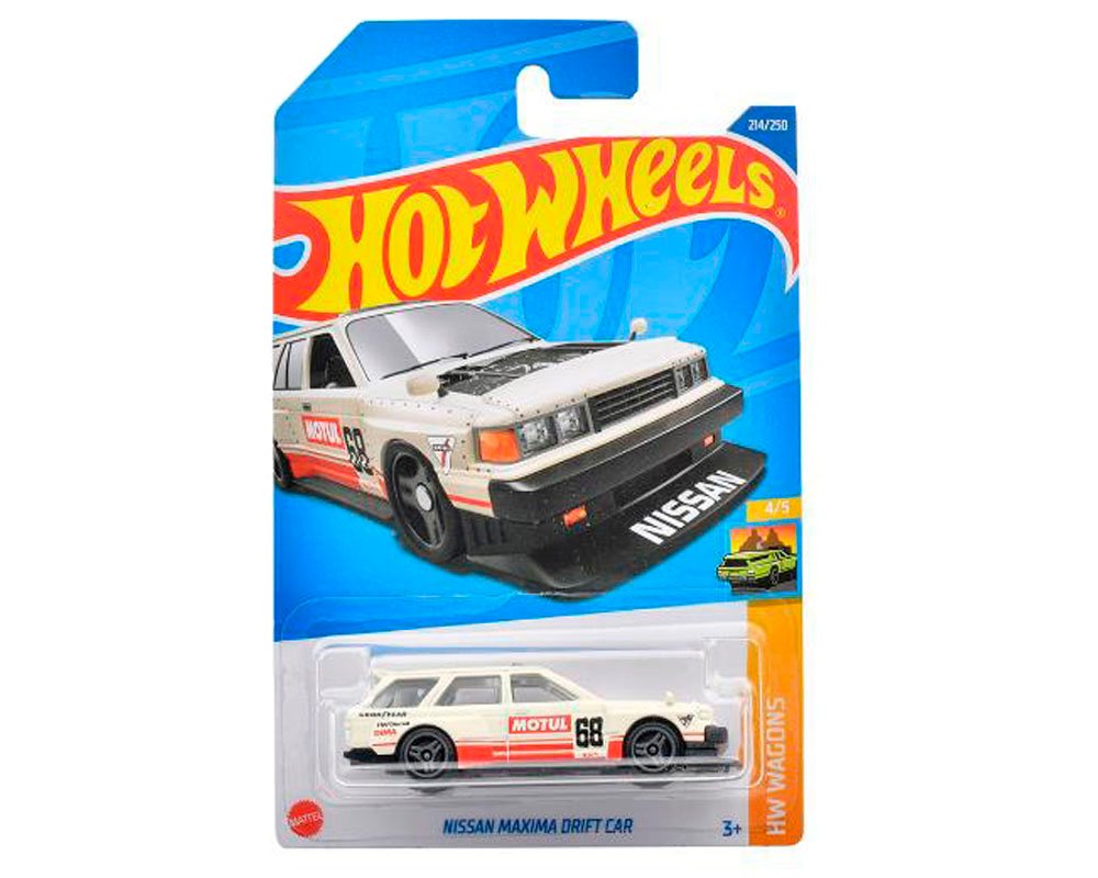 Hot Wheels 1:64 Basic Nissan Maxima Wagon Drift – White