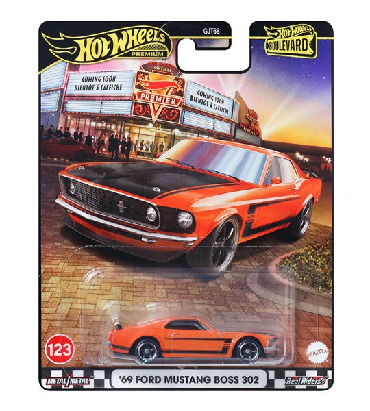 Hot Wheels 1:64 Boulevard 2025 B – Ford Mustang Boss 302 1969 – Orange