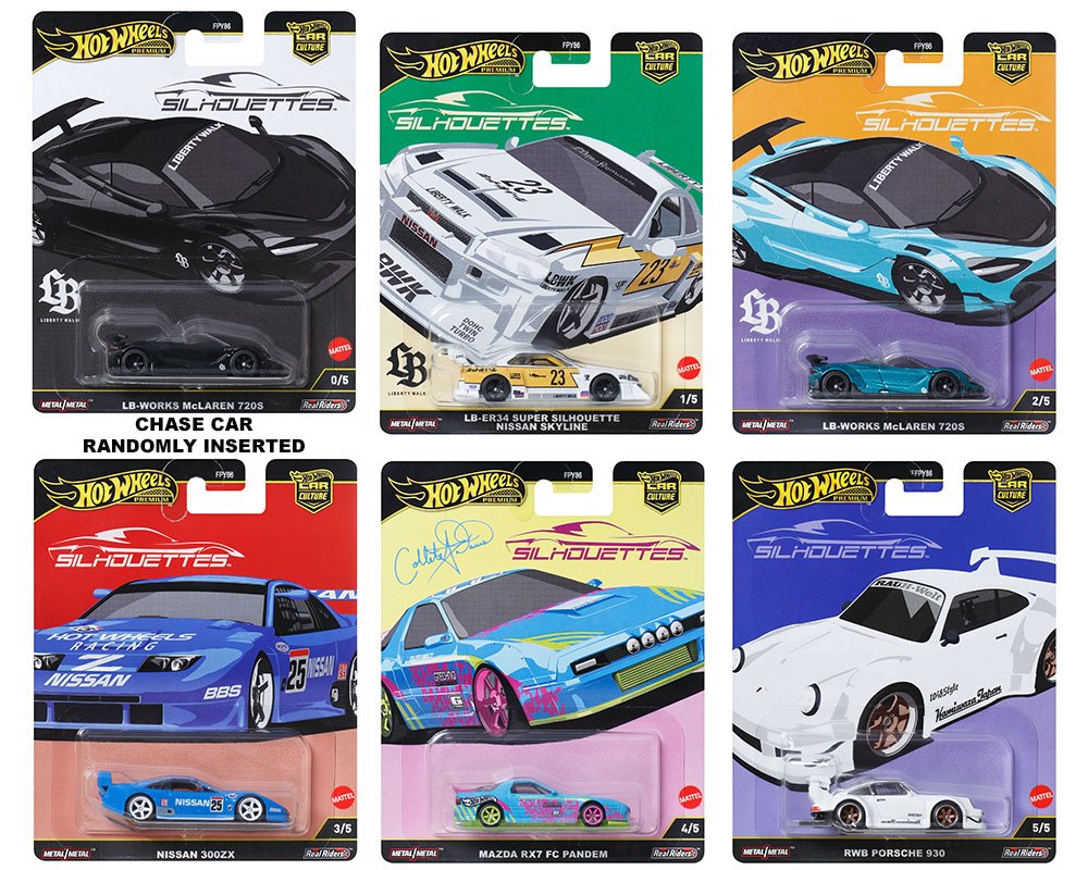 Hot Wheels - Car Culture - 1:64 - 2025 SILHOUETTES PREMIUM DESDE $17 EN ADELANTE