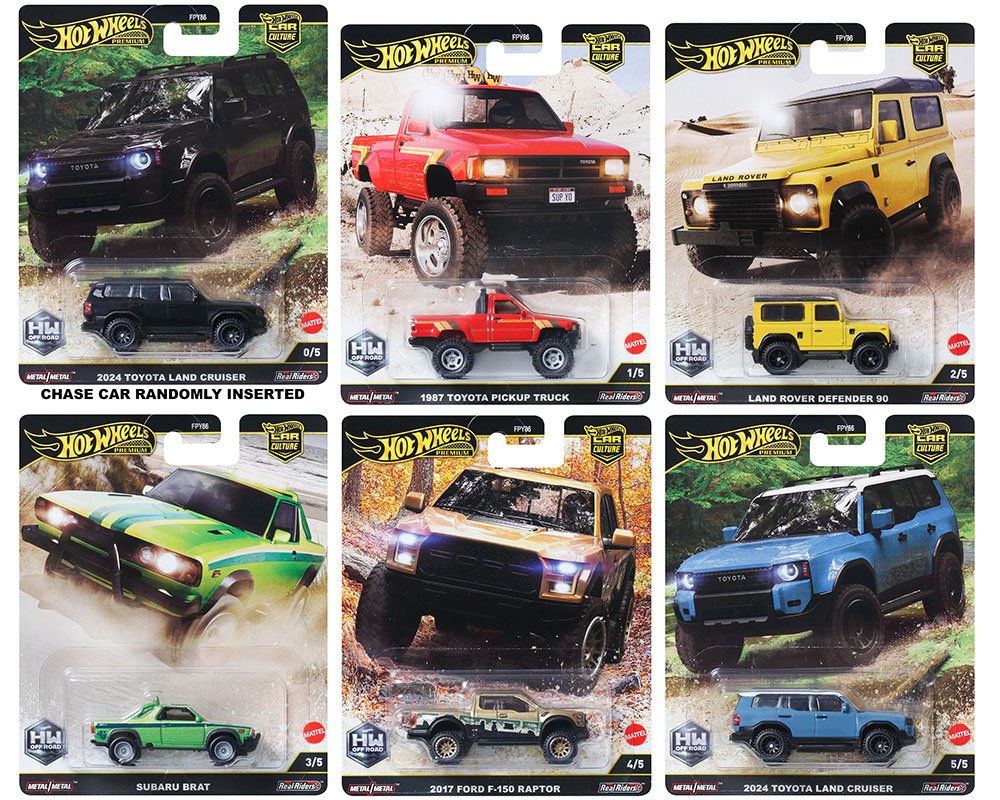 Hot Wheels 1:64 Car Culture 2024 H Case – HW Off Road PREMIUM $17 C/U