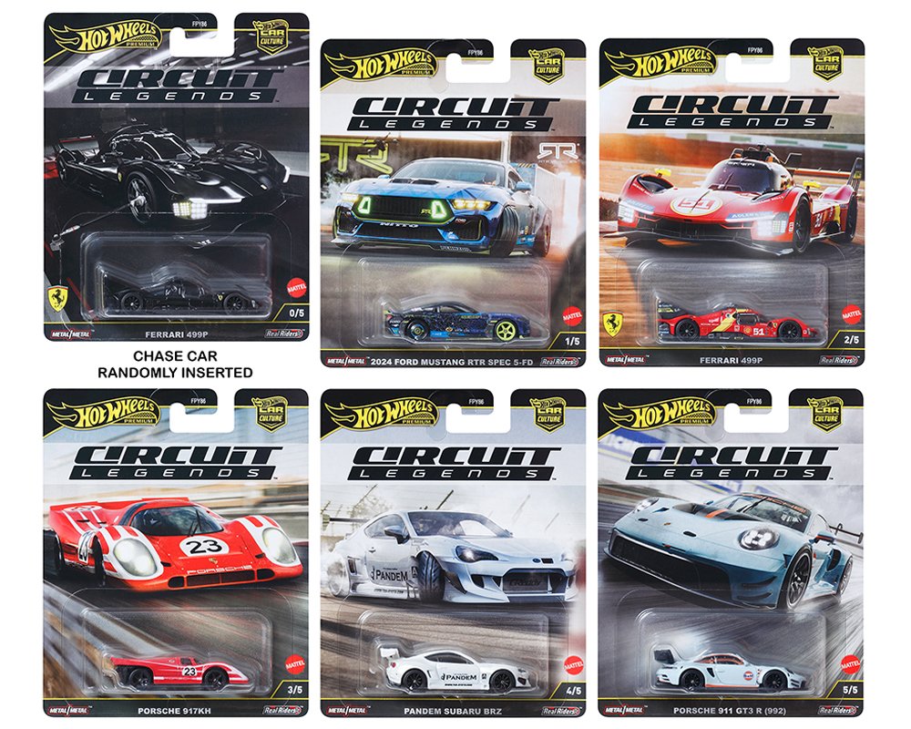 Hot Wheels 1:64 Car Culture 2025 K Case – HW Circuit Legends