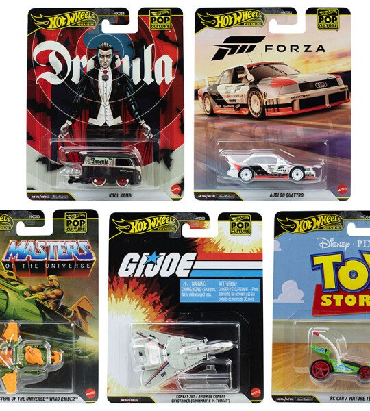 Hot Wheels 1:64 Pop Culture R Case 2026 premium $18 c/u en adelante