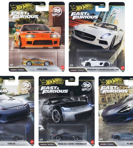 Hot Wheels 1:64 Fast & Furious 25Th Anniversary Premium 2026 R Assortment $18 C/U EN ADELANTE
