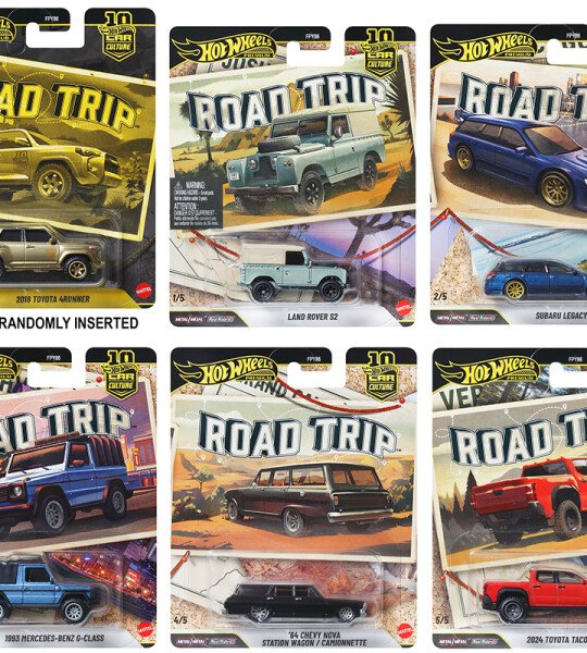 Hot Wheels 1:64 Car Culture 10th Anniversary 2026 V Case -Road Trip Assortment $18 C/U EN ADELANTE