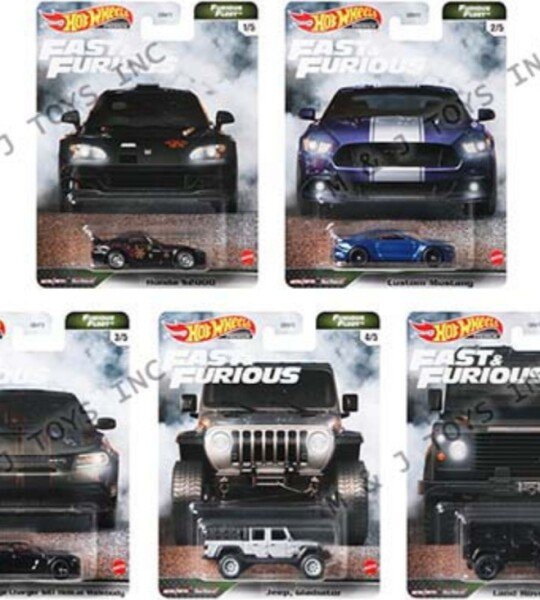 MODELO ESCALA 1:64 Fast & Furious N Case 2021 Furious Fleet HOT WHEELS