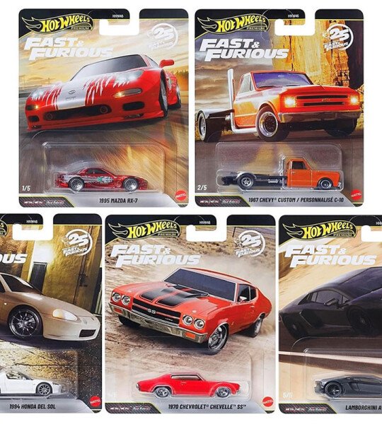 Hot Wheels 1:64 Fast & Furious 25Th Anniversary Premium 2026 P Assortment