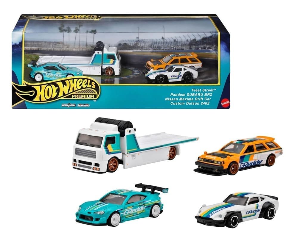 Hot Wheels 1:64 Collector Set Premium – Fleet Street Greddy Racing - PRECIOS ESPECIALES