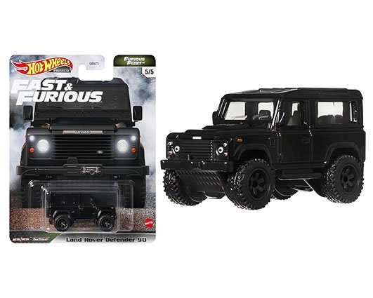 MODELO ESCALA 1/64 Hot Wheels Retro Entertainment – F & F Fast Icons Land Rover Defender 90 Black