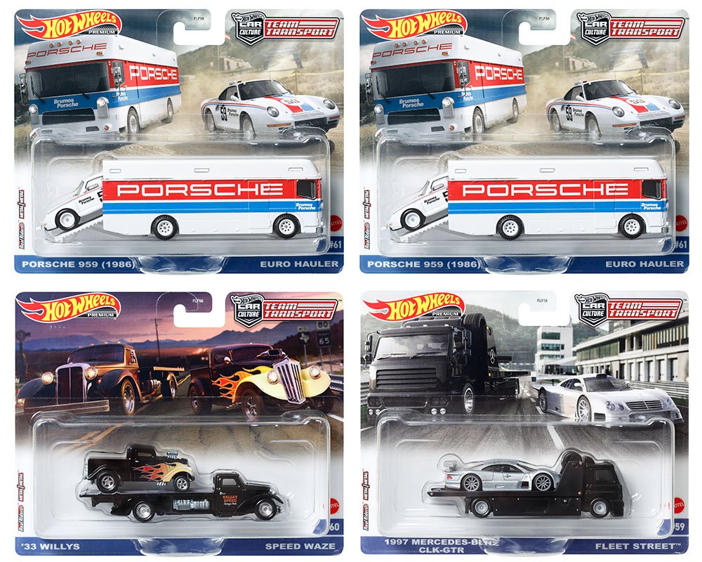 MODELOS Hot Wheels 1:64 Team Transport 2023 W Case Assortment