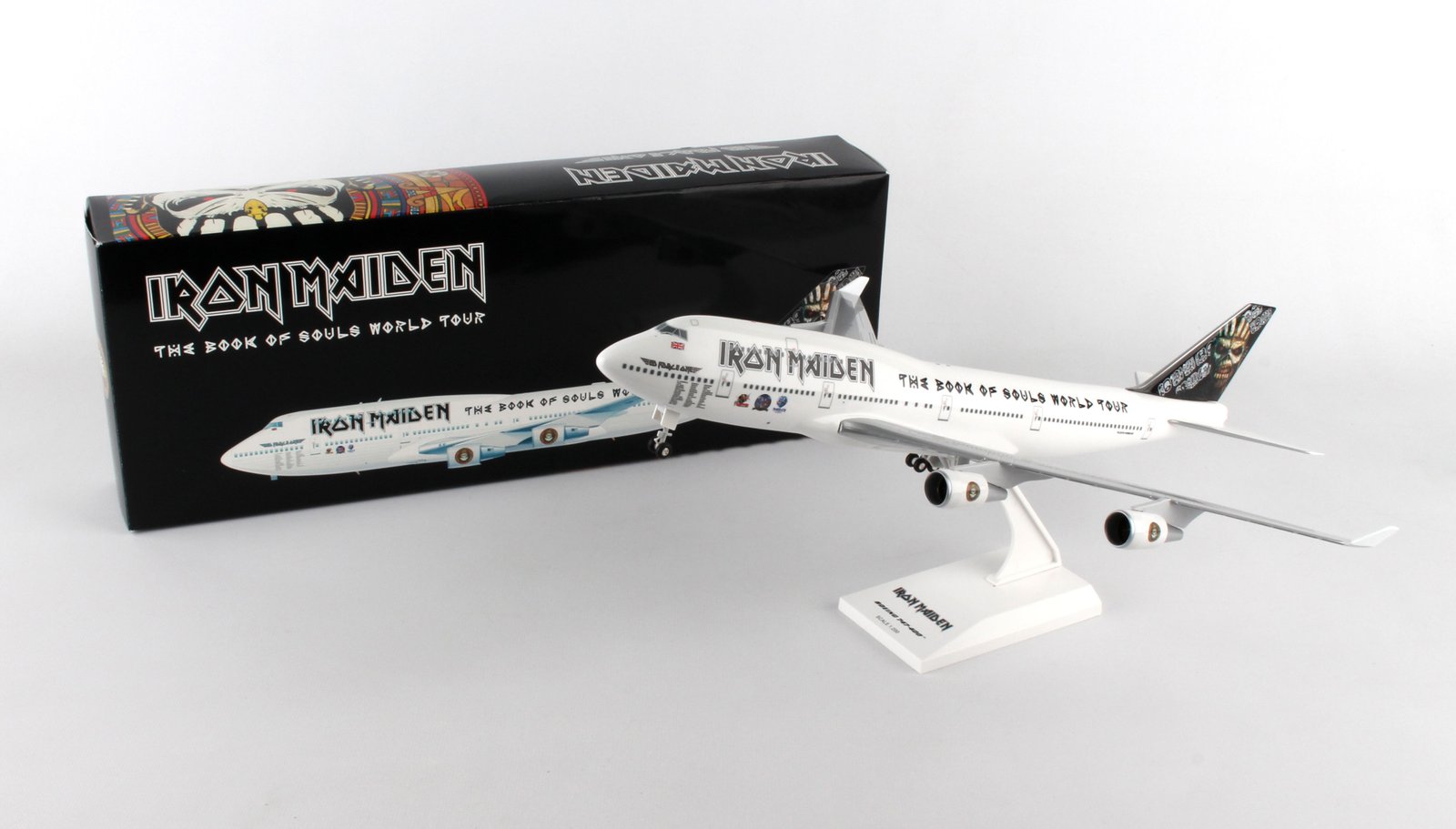 MODELO ESCALA 1/200 IRON MAIDEN 747-400 W/GEAR ED FORCE ONE