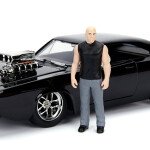 MODELO ESCALA 1:24 Hollywood Ride - The Fast & Furious - 1969 Dodge Charger R/T Dom's Black