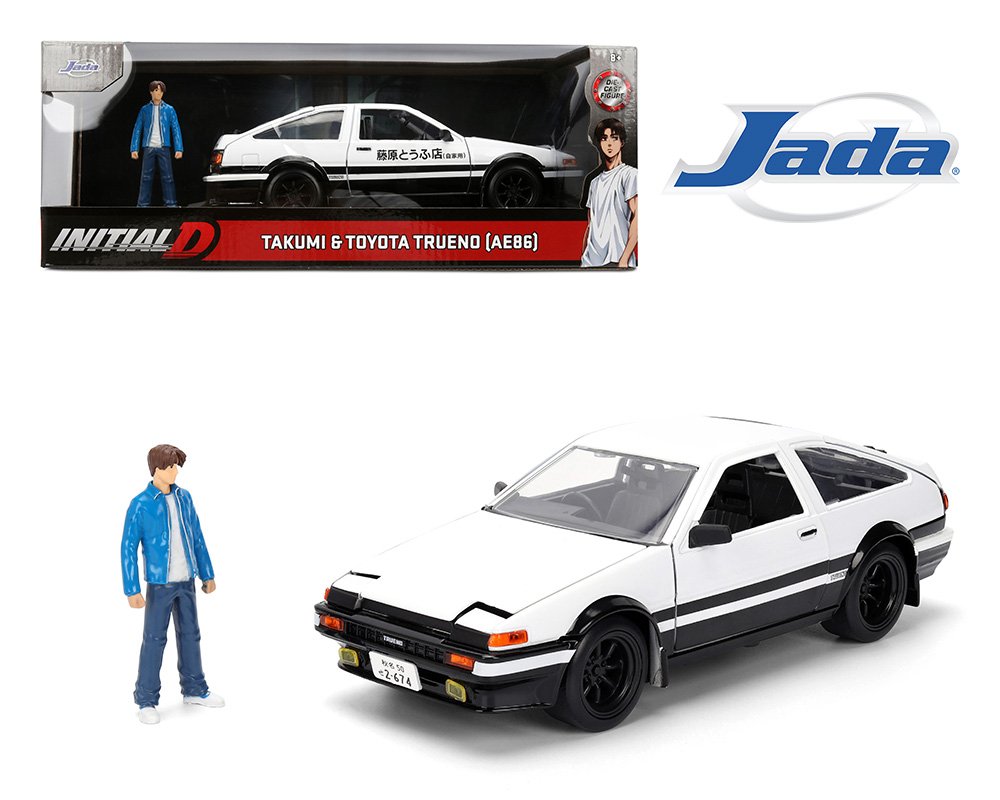 Jada 1:24 Initial D Takumi and Toyota Trueno (AE86) – Hollywood Rides
