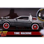 MODELO ESCALA 1:24 DELOREAN Hollywood Rides Back To The Future Time Machine Part III Silver (delorean regreso al futuro)