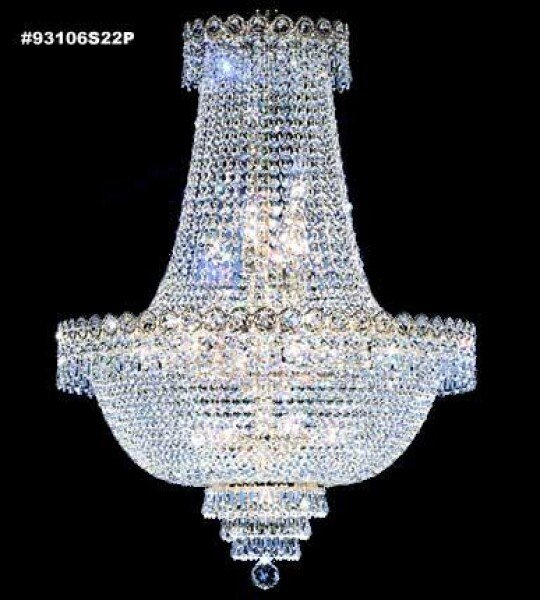 CANDELABRO CRISTAL JAMES MODER CON BRAZOS DE ORO  Gold Up Chandelier - 21 LUCES