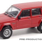 MODELO ESCALA 1:64 All-Terrain Series 12 1985 Jeep Cherokee Pioneer Red