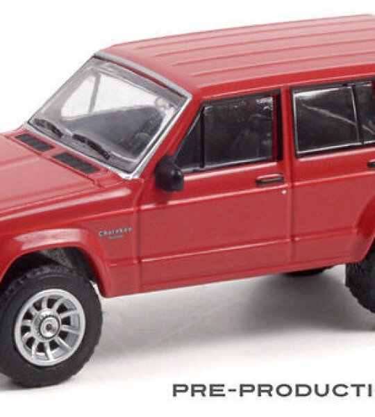 MODELO ESCALA 1:64 All-Terrain Series 12 1985 Jeep Cherokee Pioneer Red