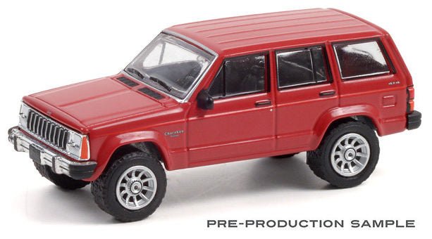 MODELO ESCALA 1:64 All-Terrain Series 12 1985 Jeep Cherokee Pioneer Red