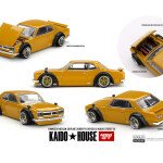Kaido House x Mini GT 1:64 Nissan Skyline 2000 GT-R (KPGC10) Kaido Street V2 – Yellow