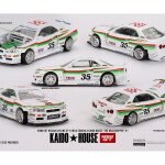 Kaido House x Mini GT 1:64 Nissan Skyline GT-R (R34) Tamiya X Kaido House “The Grasshopper” V1 – White