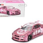 Nissan Skyline GT-R (R34) "KAIDO RACING FACTORY V1" RHD (Right Hand Drive) #0 Pink Metallic (Designed by Jun Imai) "Kaid